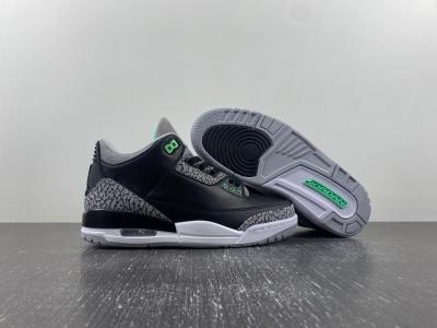 cheap quality Air Jordan 3 Green Glow